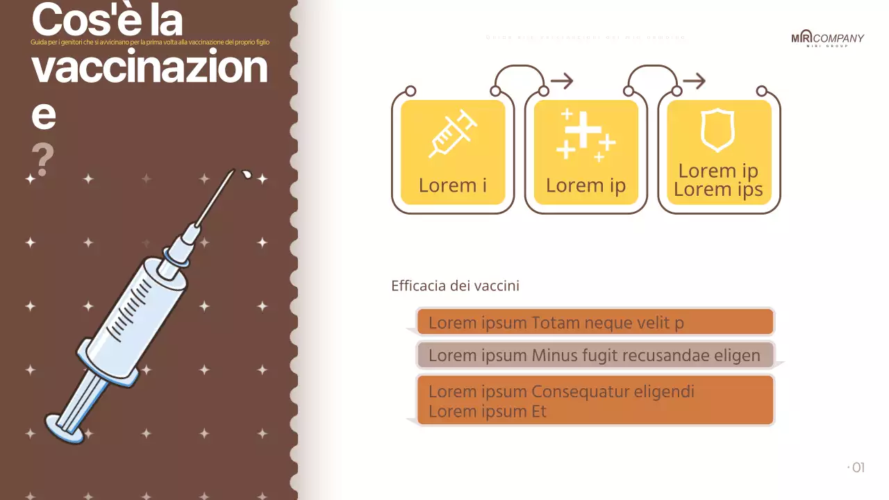 Le vaccinazioni dei genitori in marrone, in stile pop-art