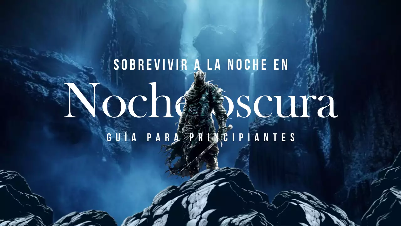 Guía de supervivencia de fantasía azul y negra Título principal