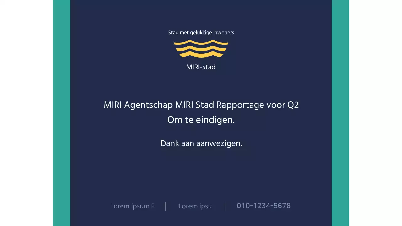 Eenvoudige rapporten voor de publieke sector in blauw en mint