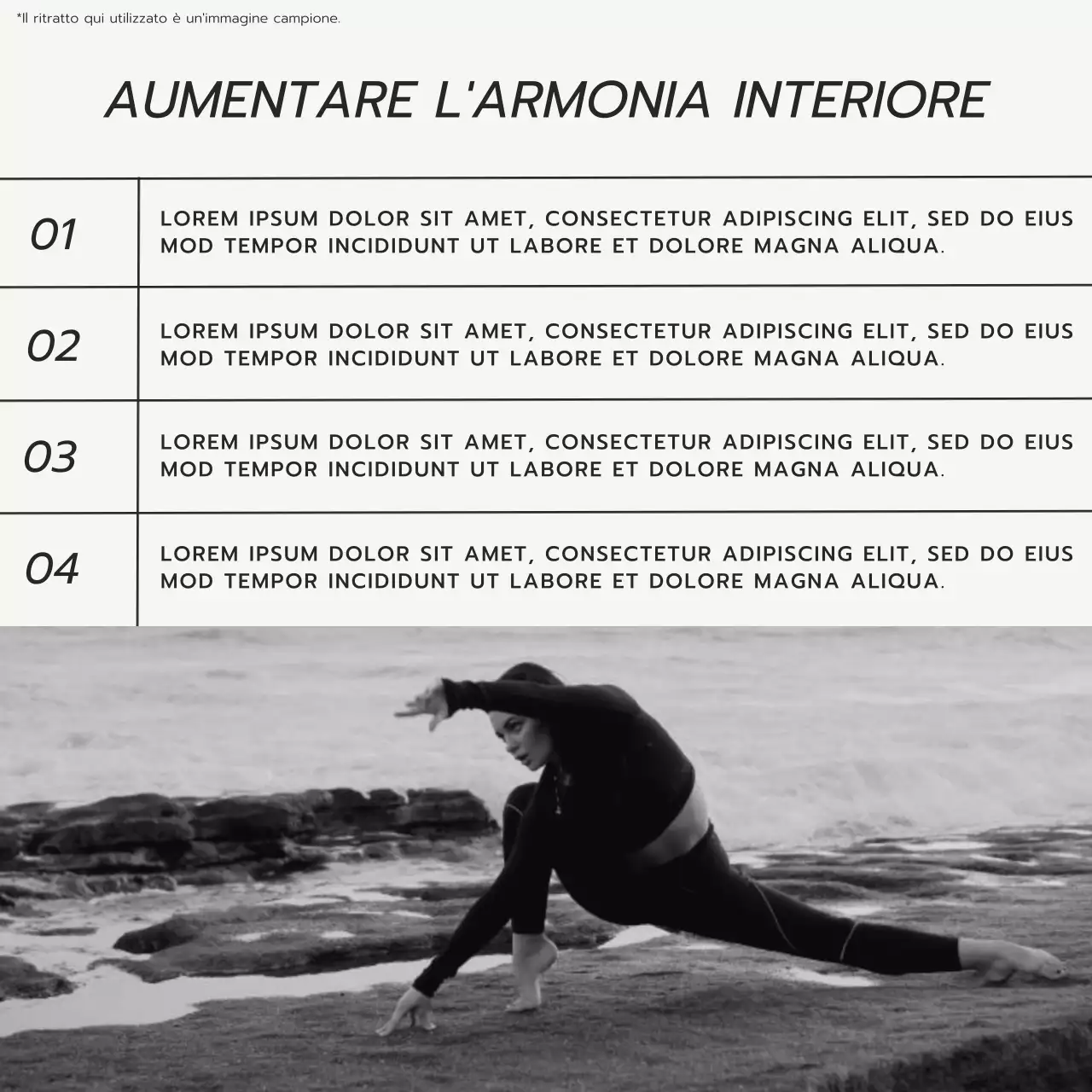 Promozione del ritiro yoga e benessere Beige Minimal