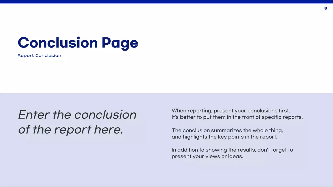 Blue Simple Institutional Report Document Presentation