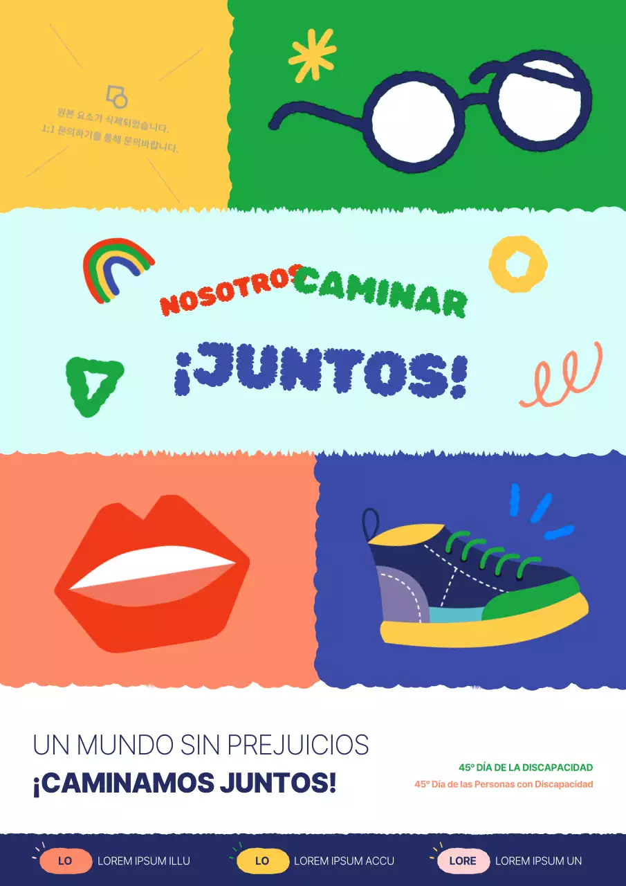 Promueva el Día de la Discapacidad con kitsch azules y verdes