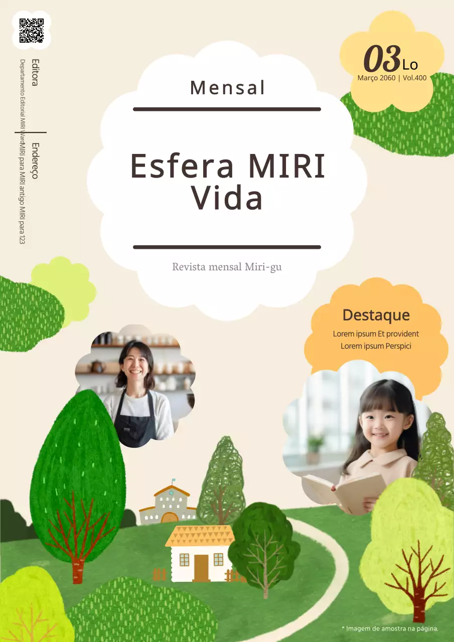 Guia mensal de notícias do centro de bem-estar administrativo bege e verde