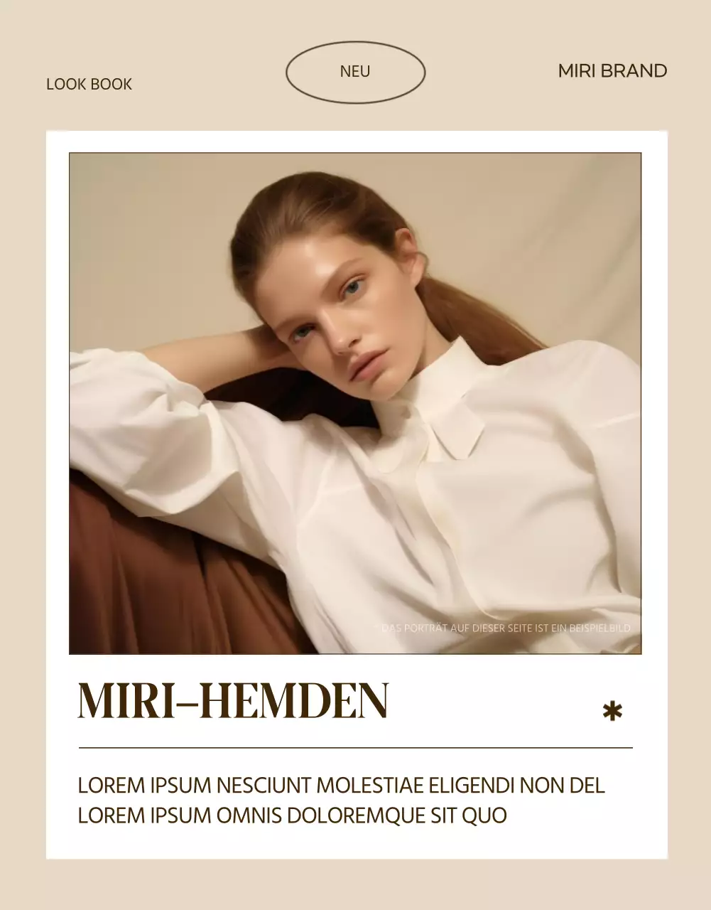 Schlichte Mode in Beige und Braun fördern