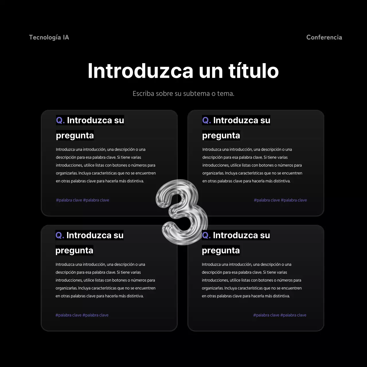 Un estallido de negro y morado en una conferencia sobre inteligencia artificial