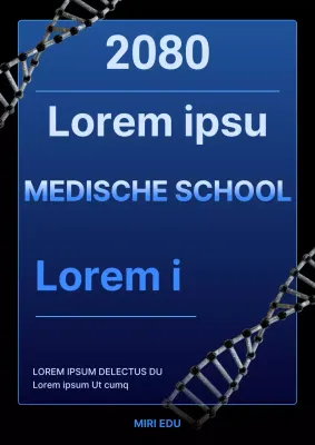 Een eenvoudig blauw wervingspraatje voor medische scholen