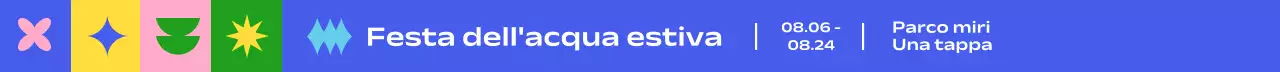 Una semplice festa d'acqua estiva con tante forme e colori