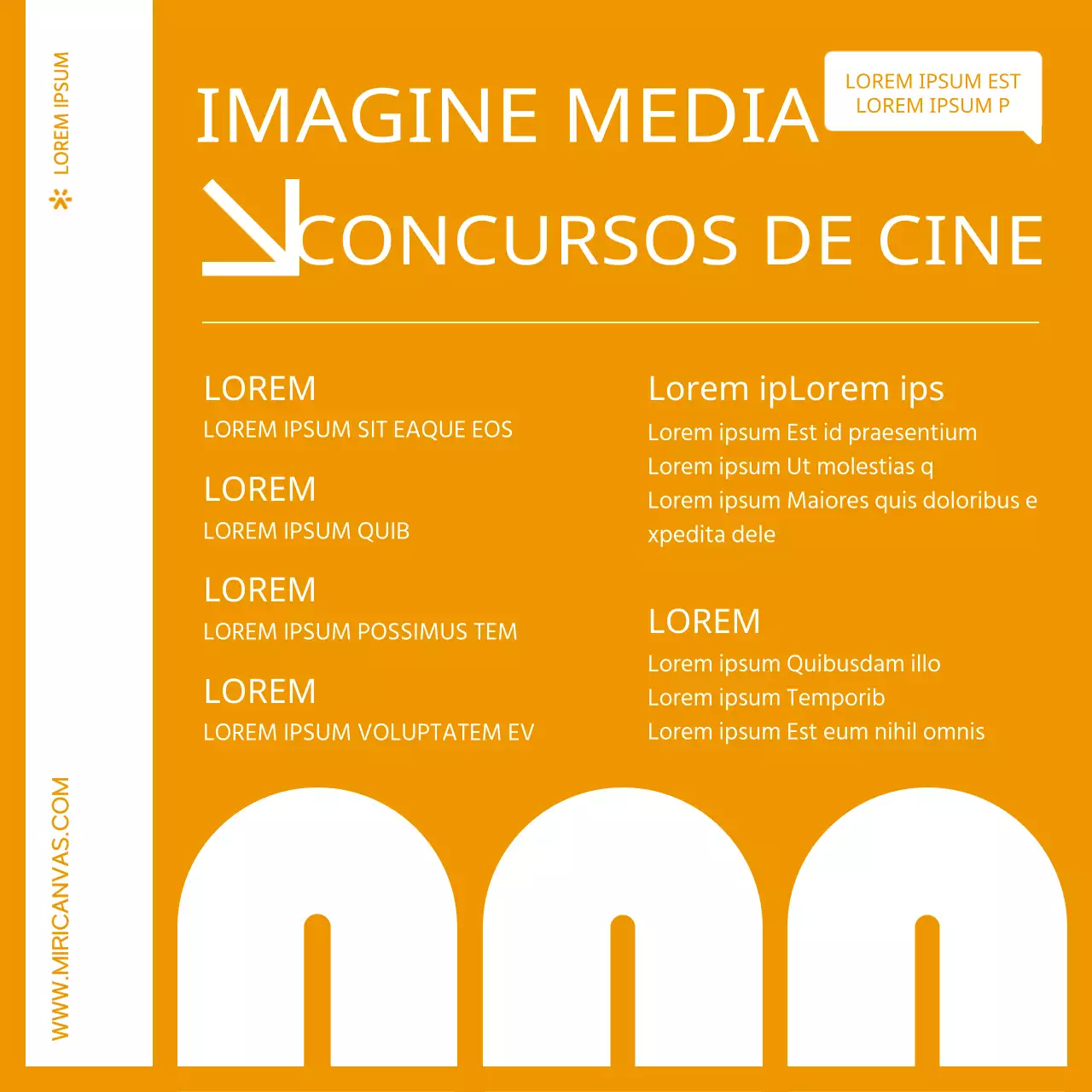 Promover un sencillo concurso municipal en naranja y blanco