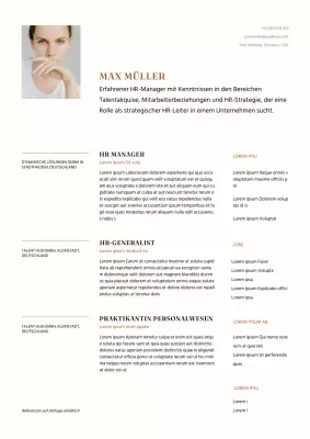 Beige Clean Minimalist CV