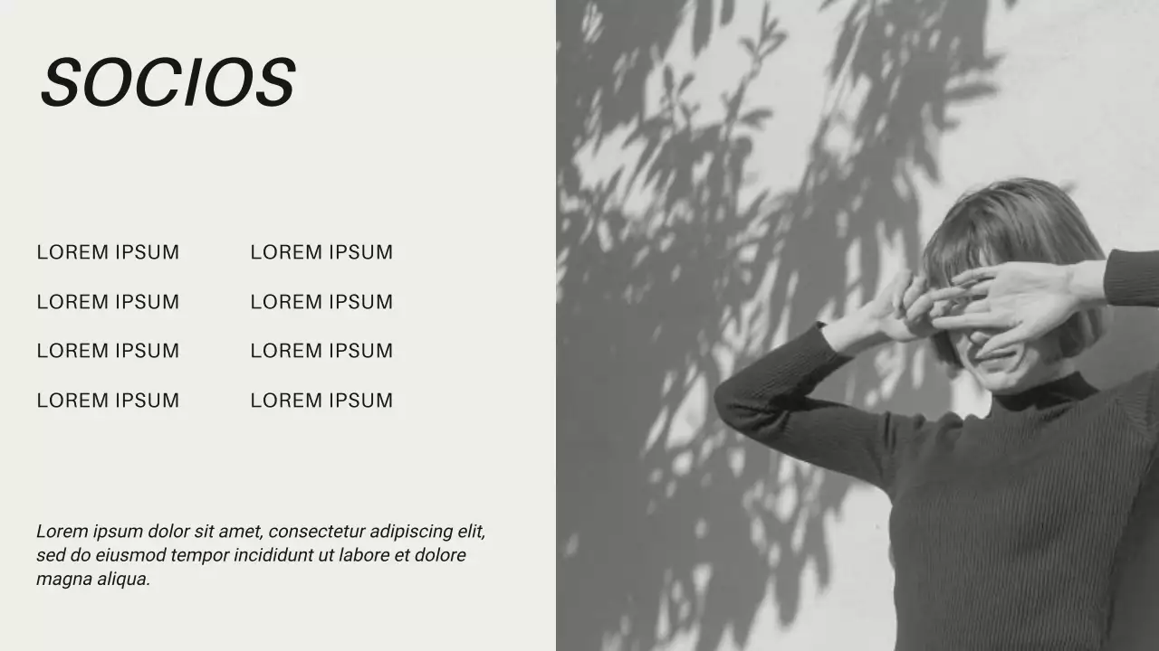 Introducción a la guía de marcas de moda moderna en blanco y negro