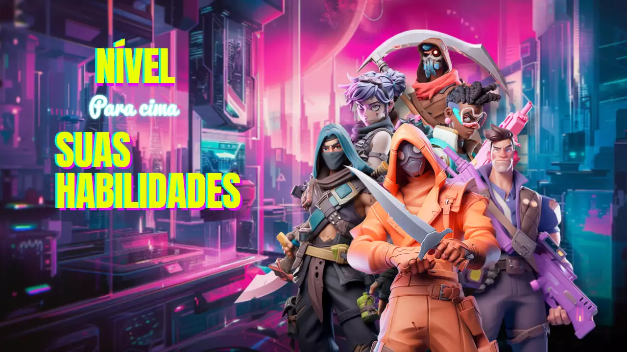 Arco-íris Neon Animação Arma Jogo Capa de vídeo
