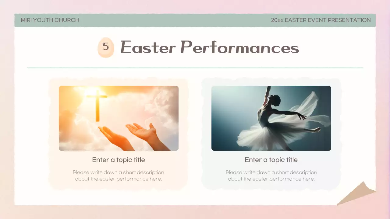 Beige Traditional Easter Event Presentation