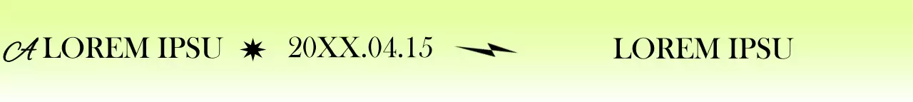 Correa de personal de exposición en degradado verde lima