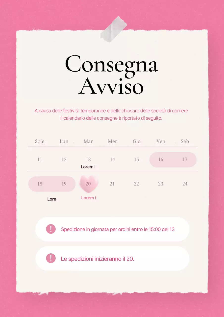 Spiegare a cosa prestare attenzione quando si spedisce in rosa