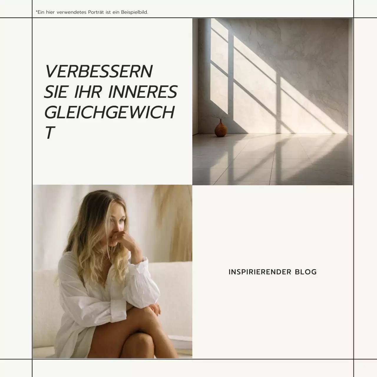 Beige Minimal Yoga & Wellness Retreat Promotion