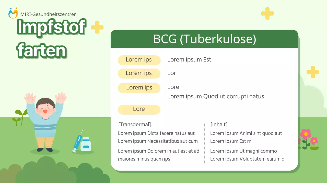 Ein Leitfaden für die Impfung von Kindern gegen Masern und Gelbfieber