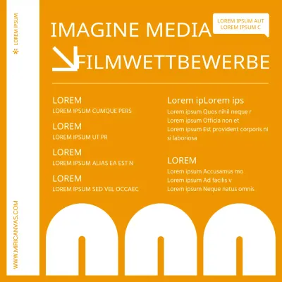 Förderung eines einfachen kommunalen Wettbewerbs in Orange und Weiß