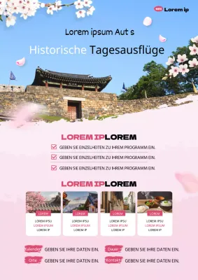 Ein Leitfaden für einen rosa und himmelblauen orientalischen Frühling in der Geschichte
