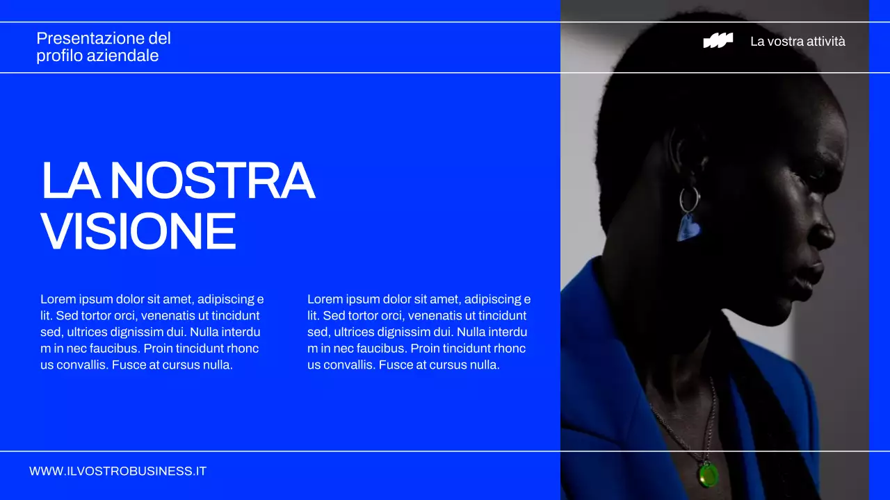 Rapporto sul profilo aziendale di Neon e Nero Moderno