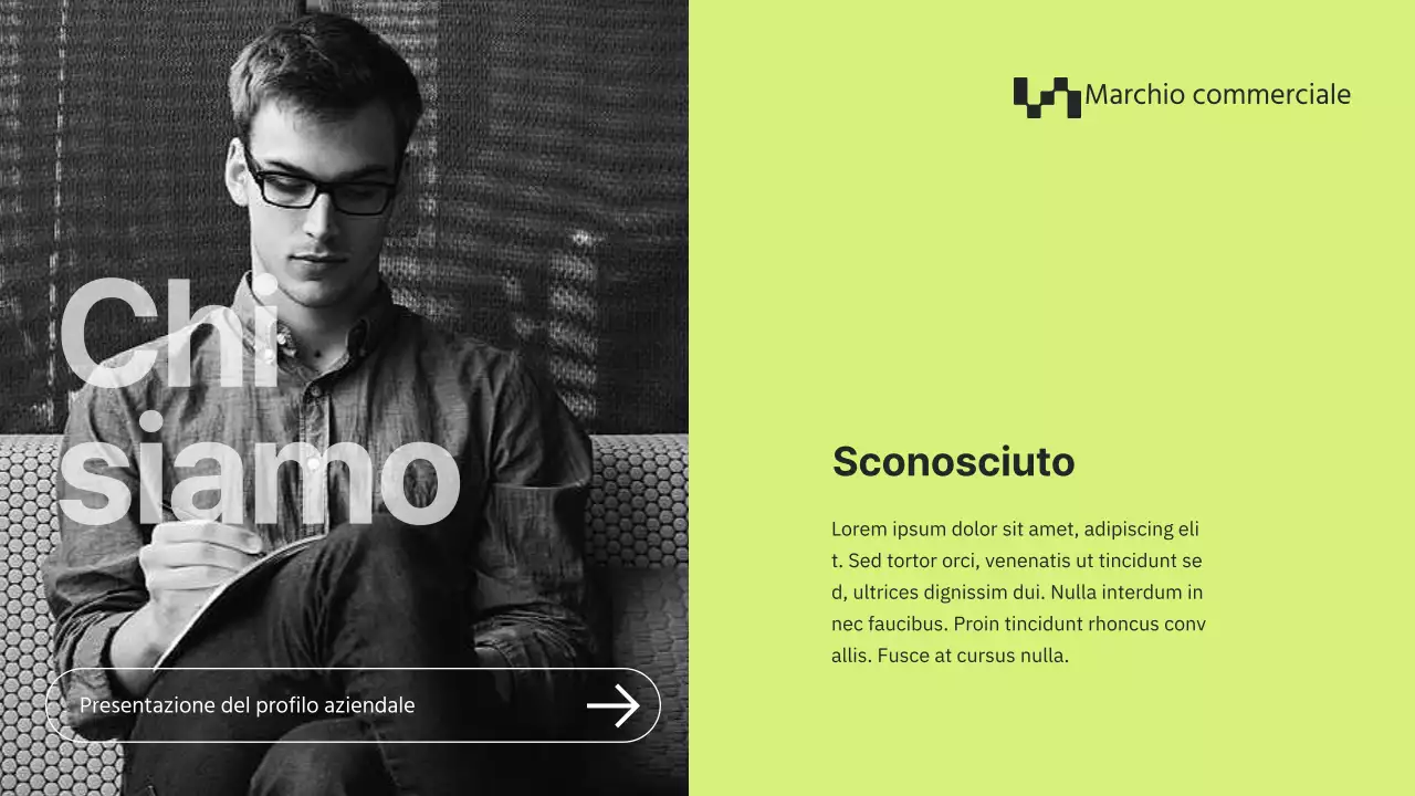 Profilo aziendale di Grey and Blue Minimal