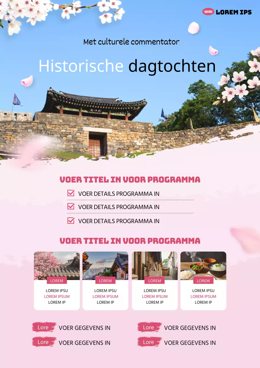 Een gids voor een roze en hemelsblauwe oosterse voorjaarsvakantie in de geschiedenis