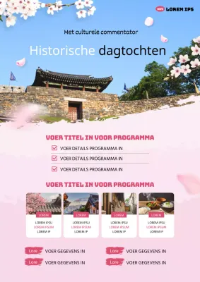 Een gids voor een roze en hemelsblauwe oosterse voorjaarsvakantie in de geschiedenis