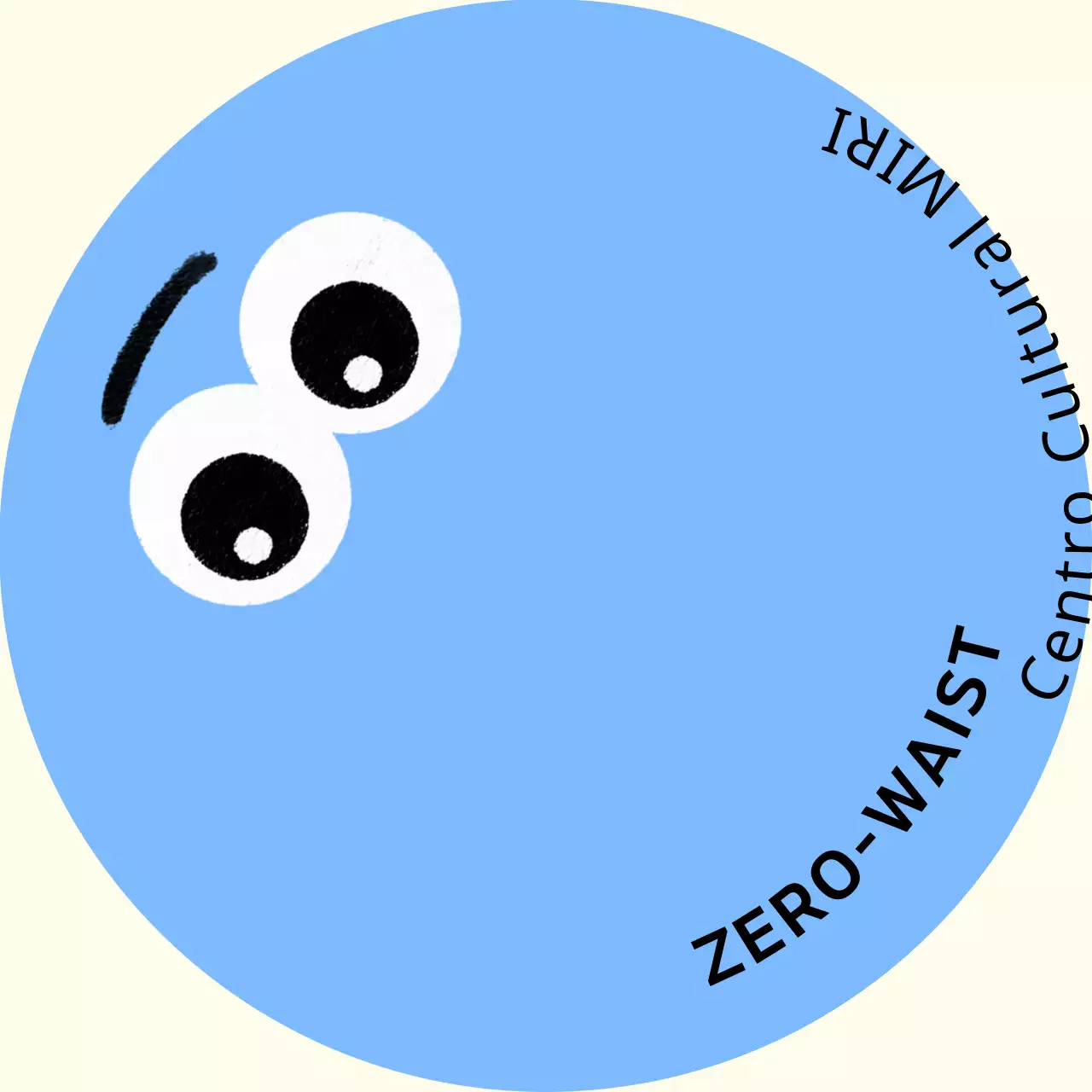 Un colorido centro cultural con expresiones faciales de carácter