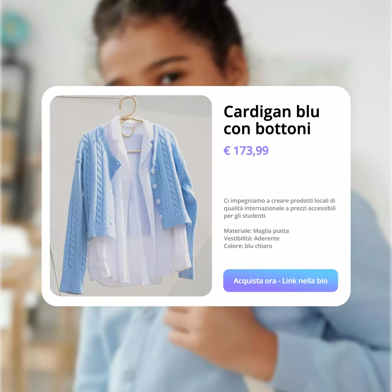 Porpora Blu Moderna Campagna di promozione della collezione di prodotti