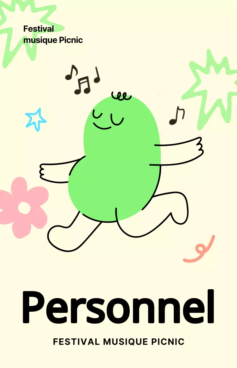 Festival multicolore Festival Illustration Concept Staff