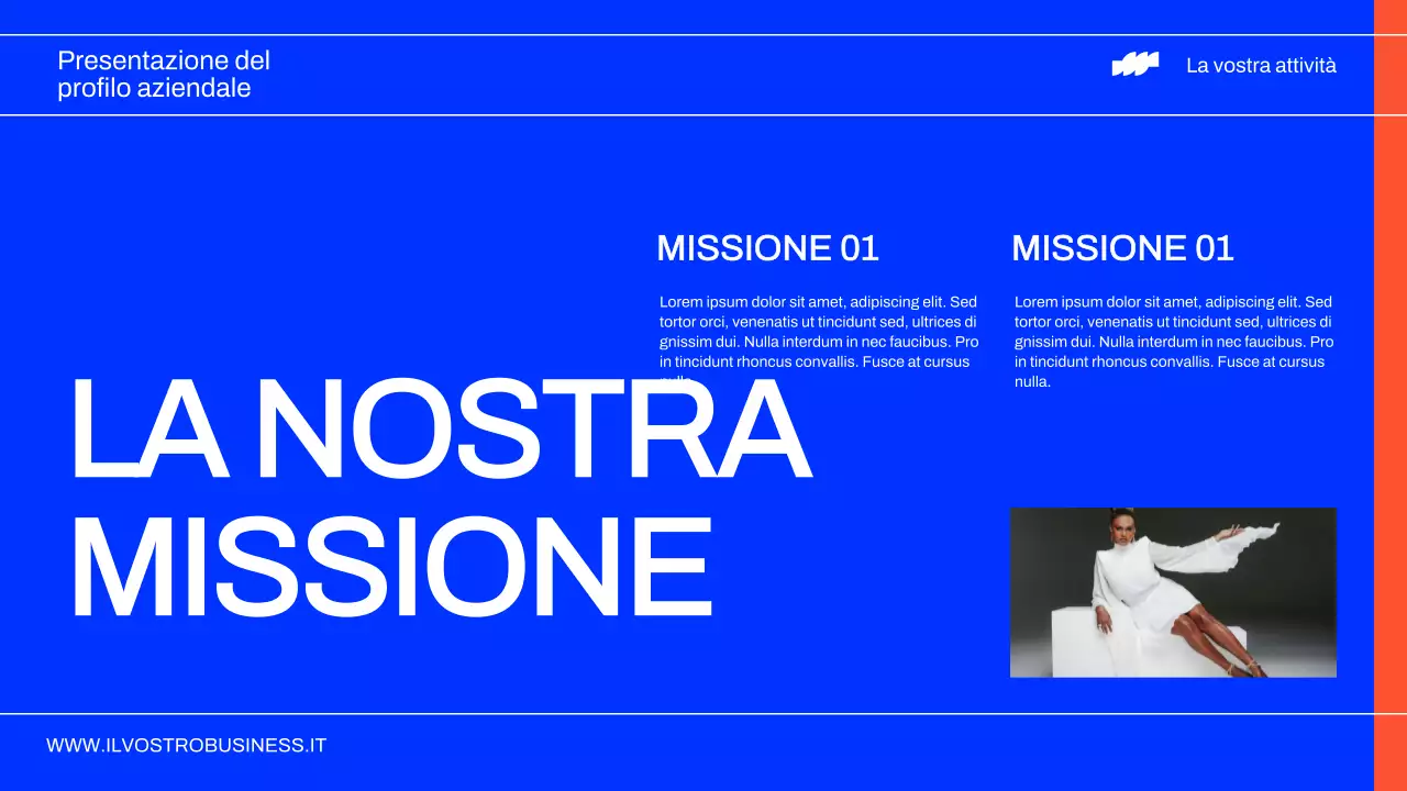 Rapporto sul profilo aziendale di Neon e Nero Moderno