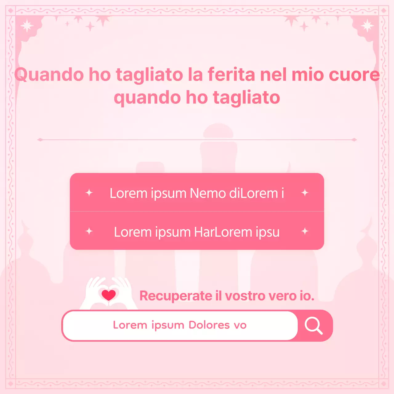 Il test psicometrico della personalità romantica in rosa e rosa acceso lofan