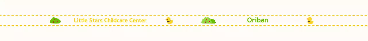 Merancang tali pengikat untuk anak-anak dengan ikon bebek dan rumput yang lucu