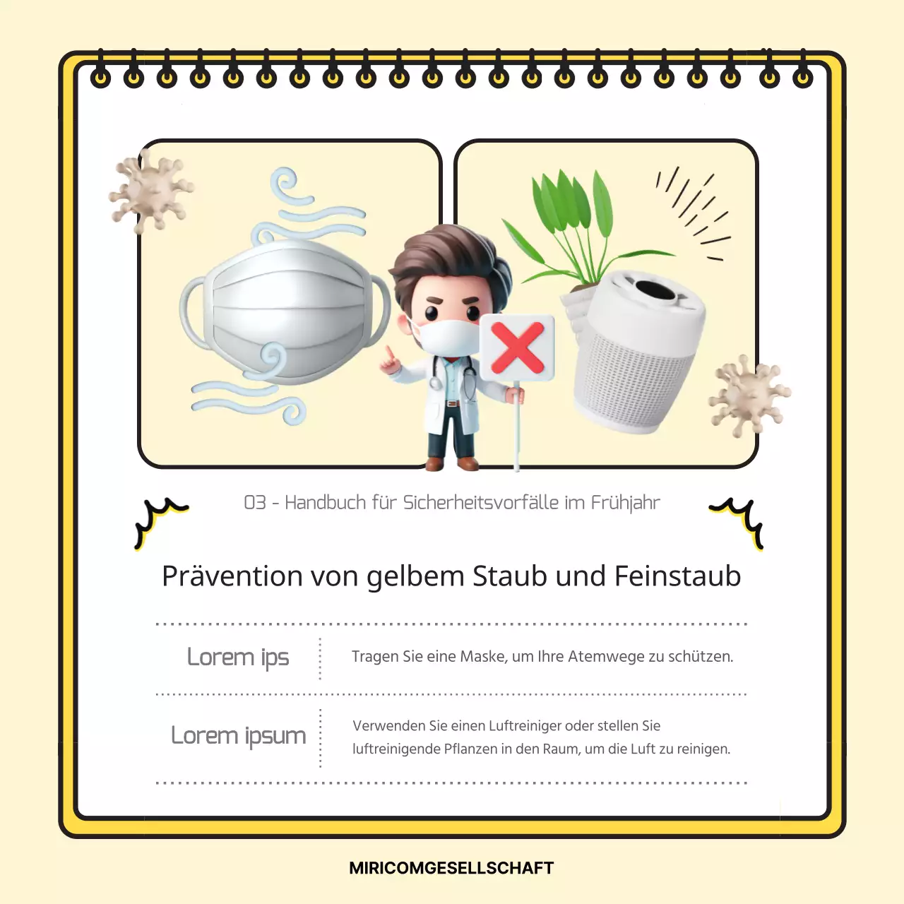 Rosa und hellblaue Sicherheitstipps für den Frühling, damit Sie in dieser Jahreszeit sicher sind