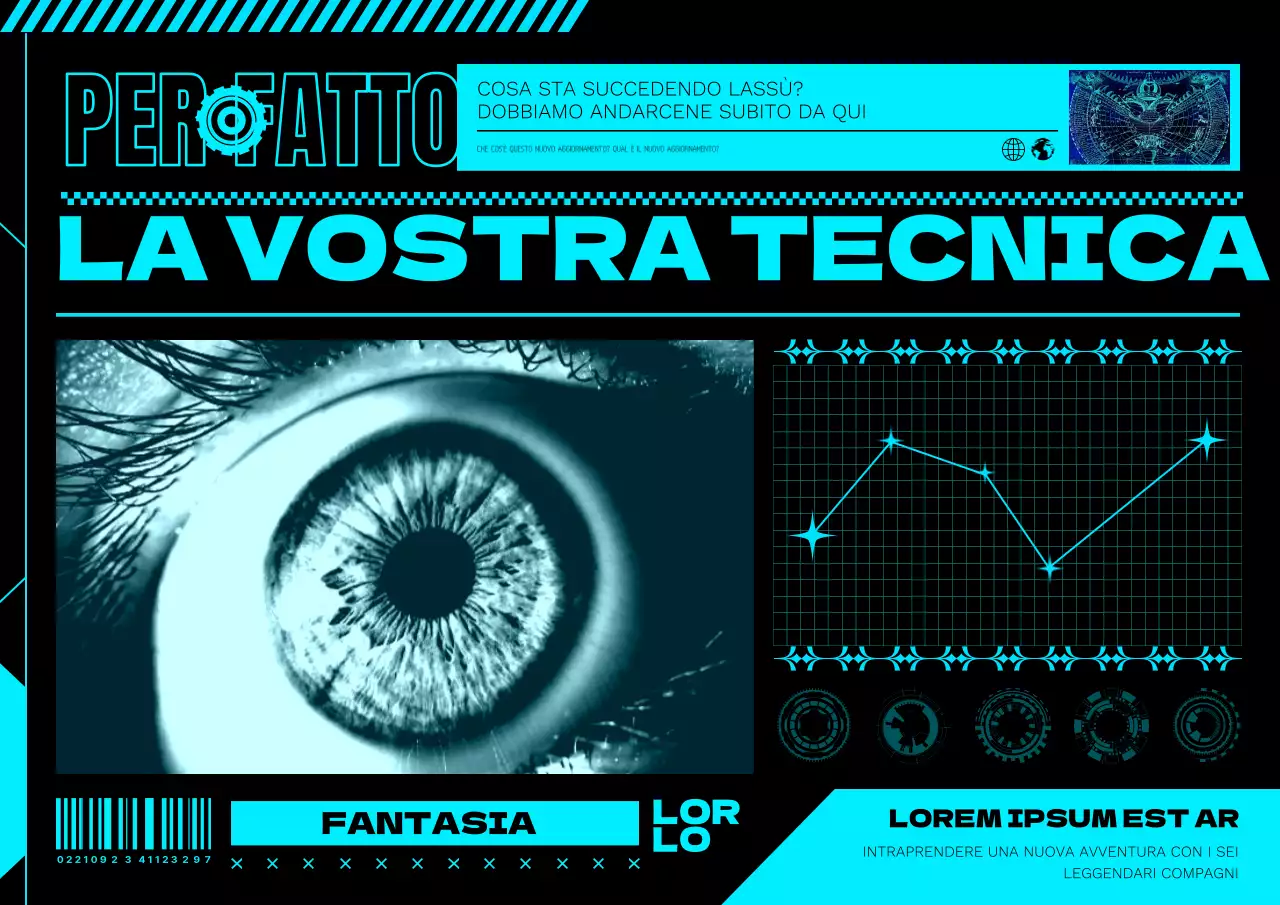 Promuovere giochi cyberpunk al neon e in nero