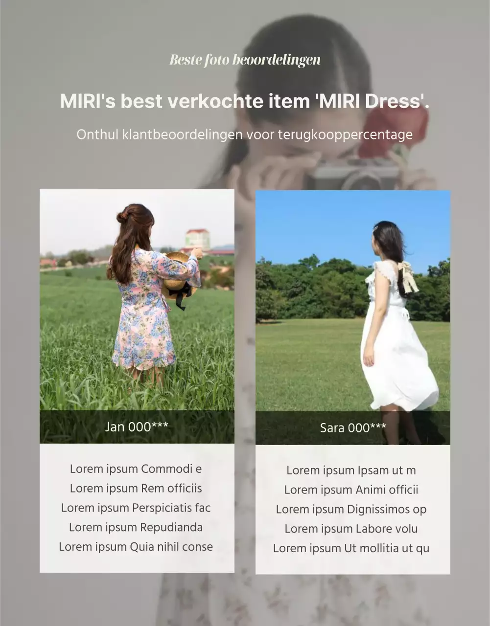 Een mooie voorjaarsjurk in geel en beige Details