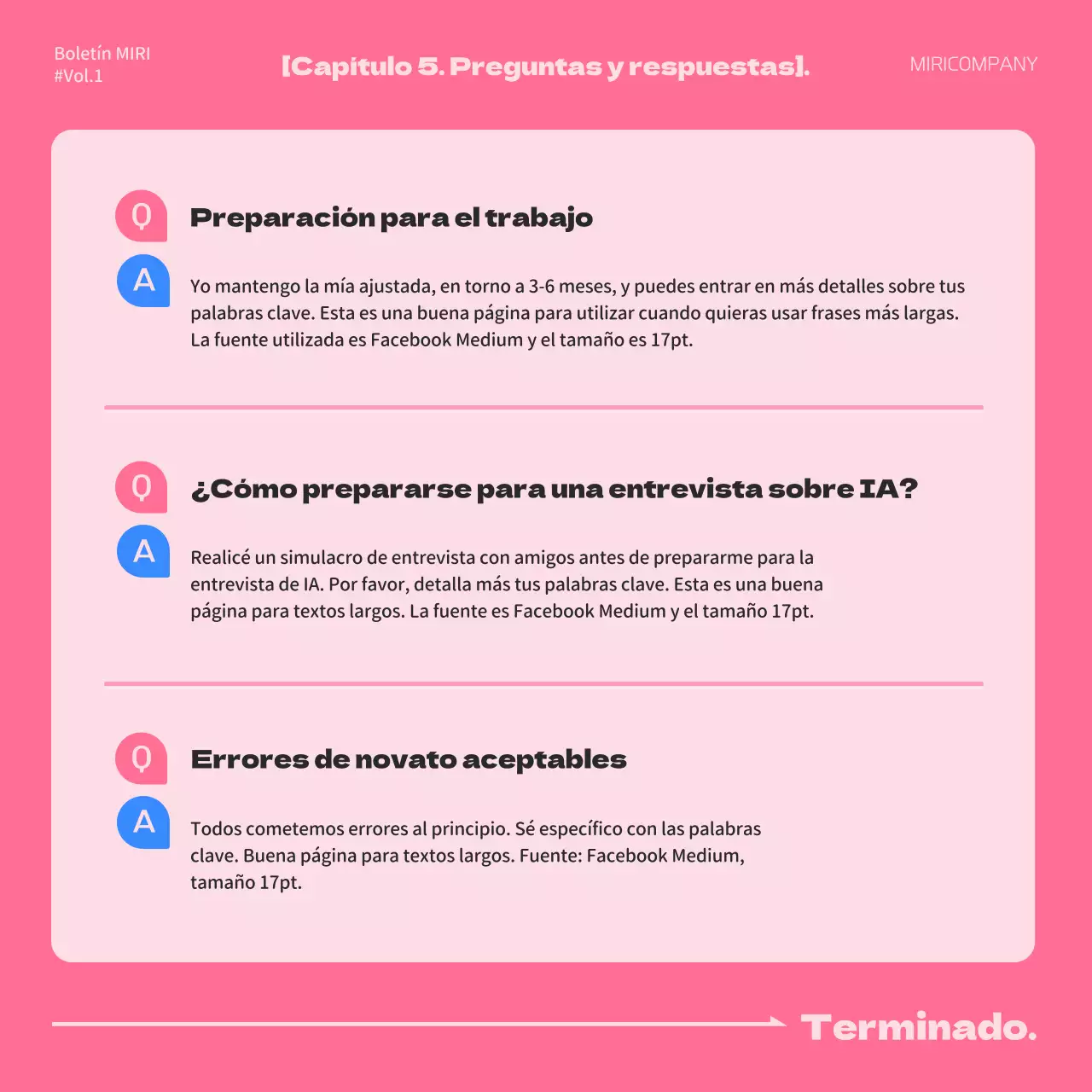 Una sencilla carta de presentación de orientación laboral en rosa y azul