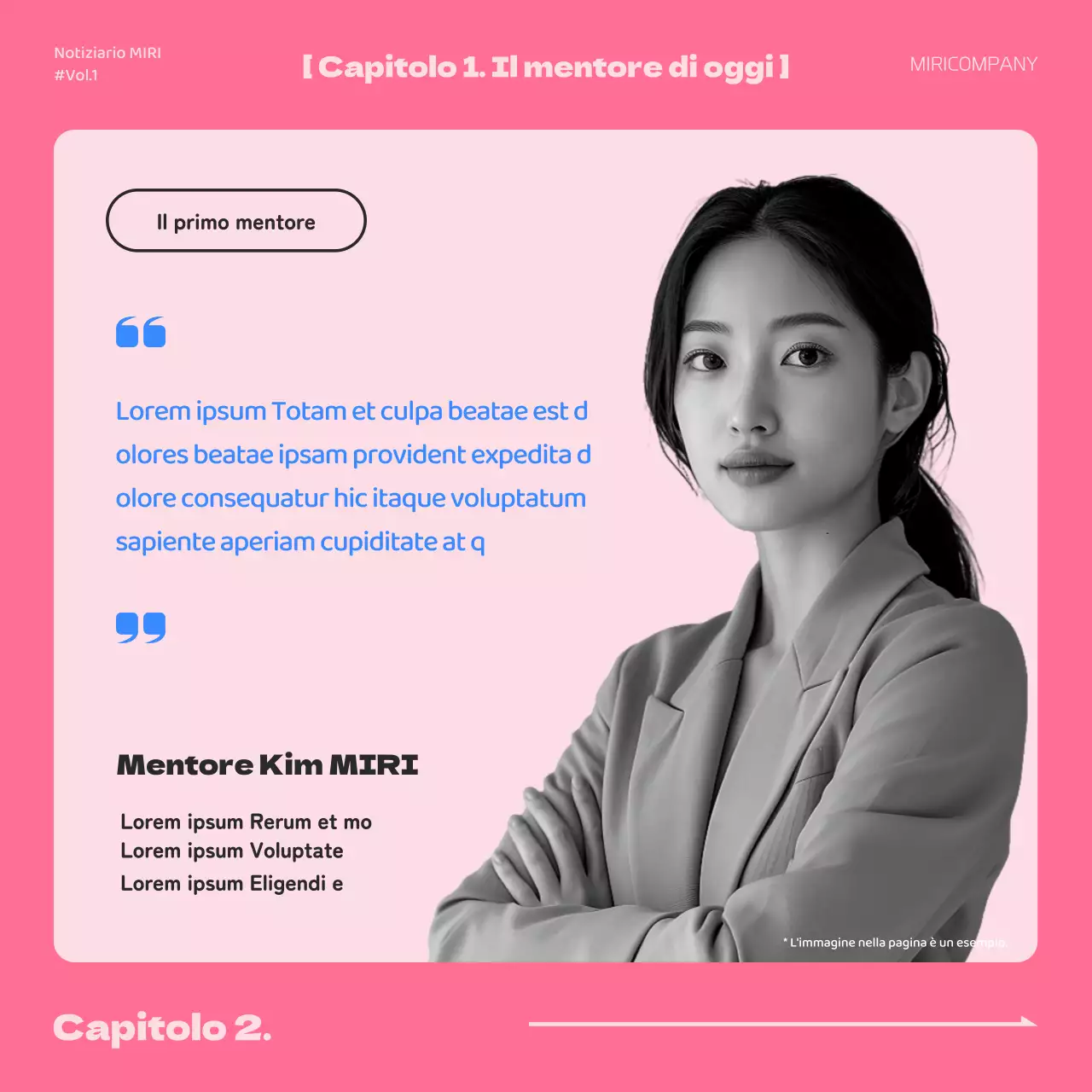 Una semplice lettera di presentazione rosa e blu per il tutoraggio del lavoro