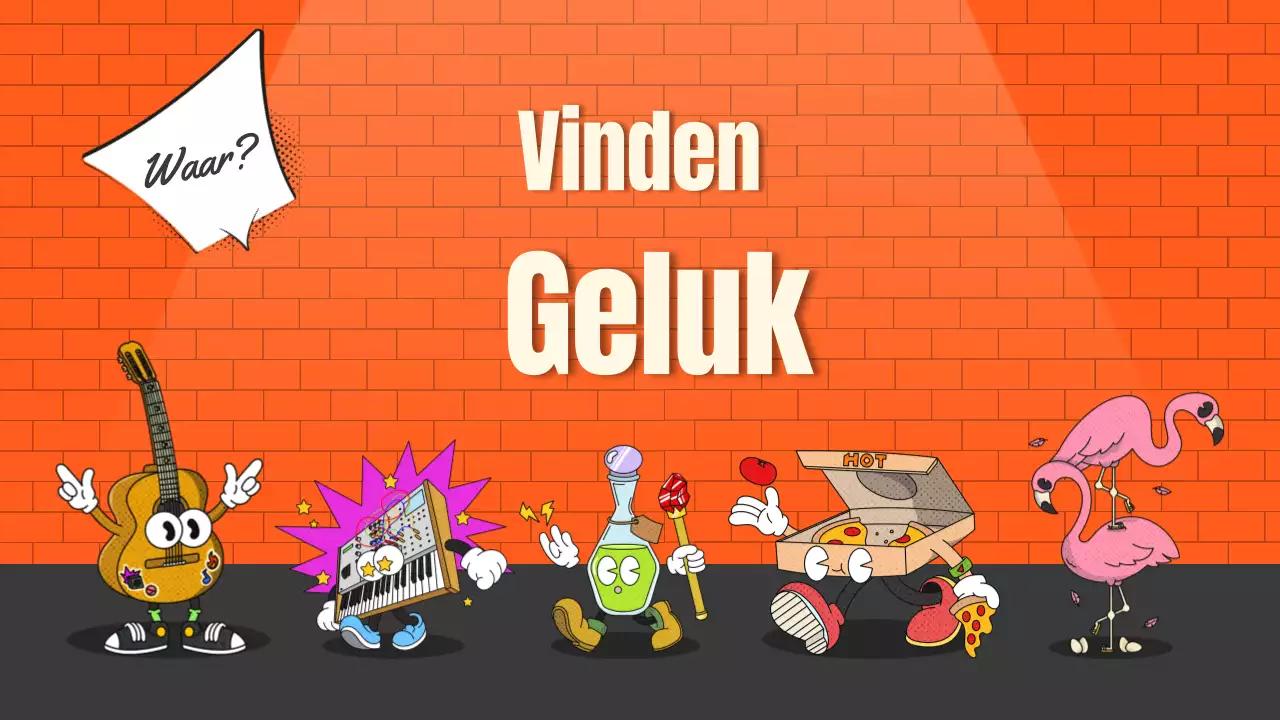 Een reis om geluk te vinden in blauw en oranje