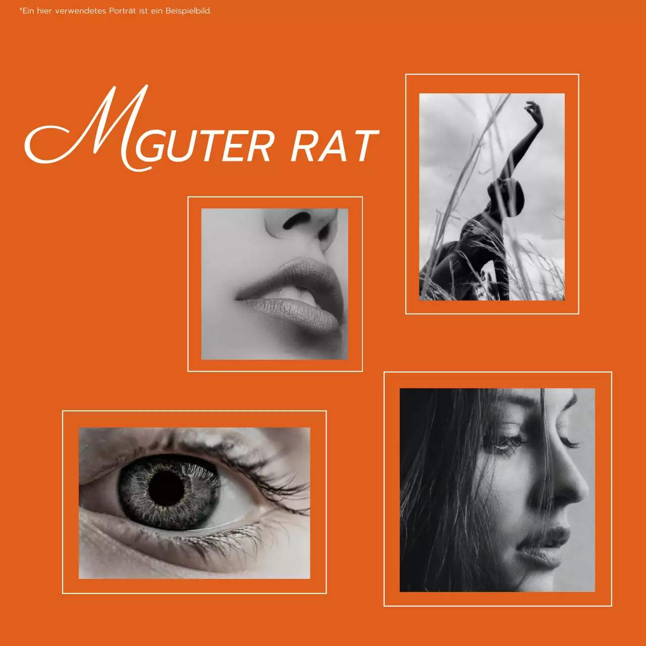 Orange und Weiß Trend Modern Lifestyle und Trevel Blog Promotion