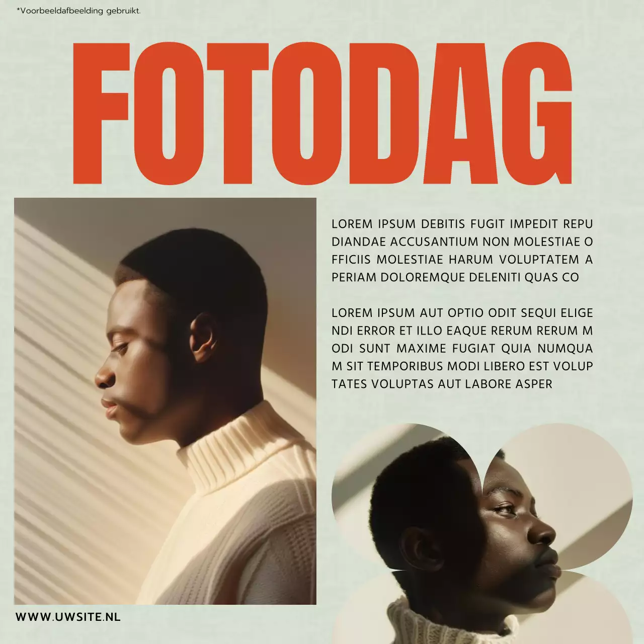 Rood Groen en Zwart Trend Modern Luxe Fotostudio Promotie