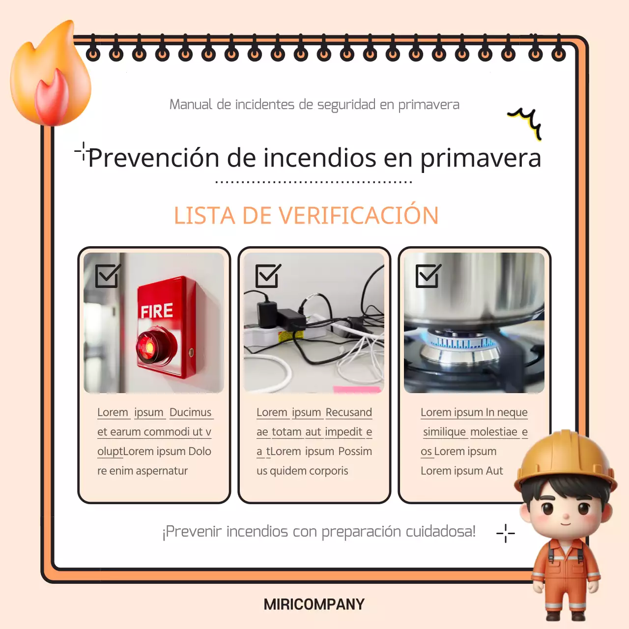 Consejos de seguridad para la primavera en rosa y azul claro