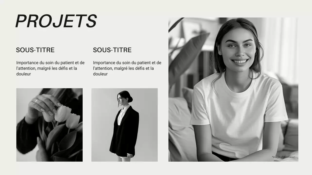 Introduction au guide des marques de mode moderne en noir et blanc