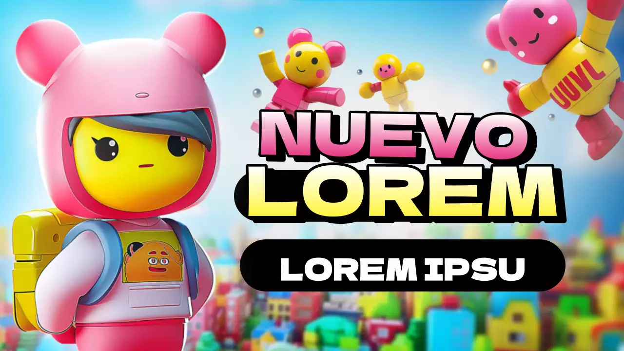 Bonitas fundas para juegos en rosa y amarillo