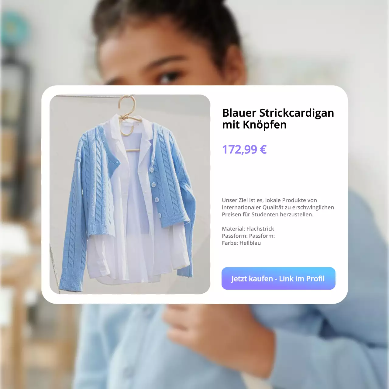 Lila Blau Moderne Produktförderung Kollektion Kampagne