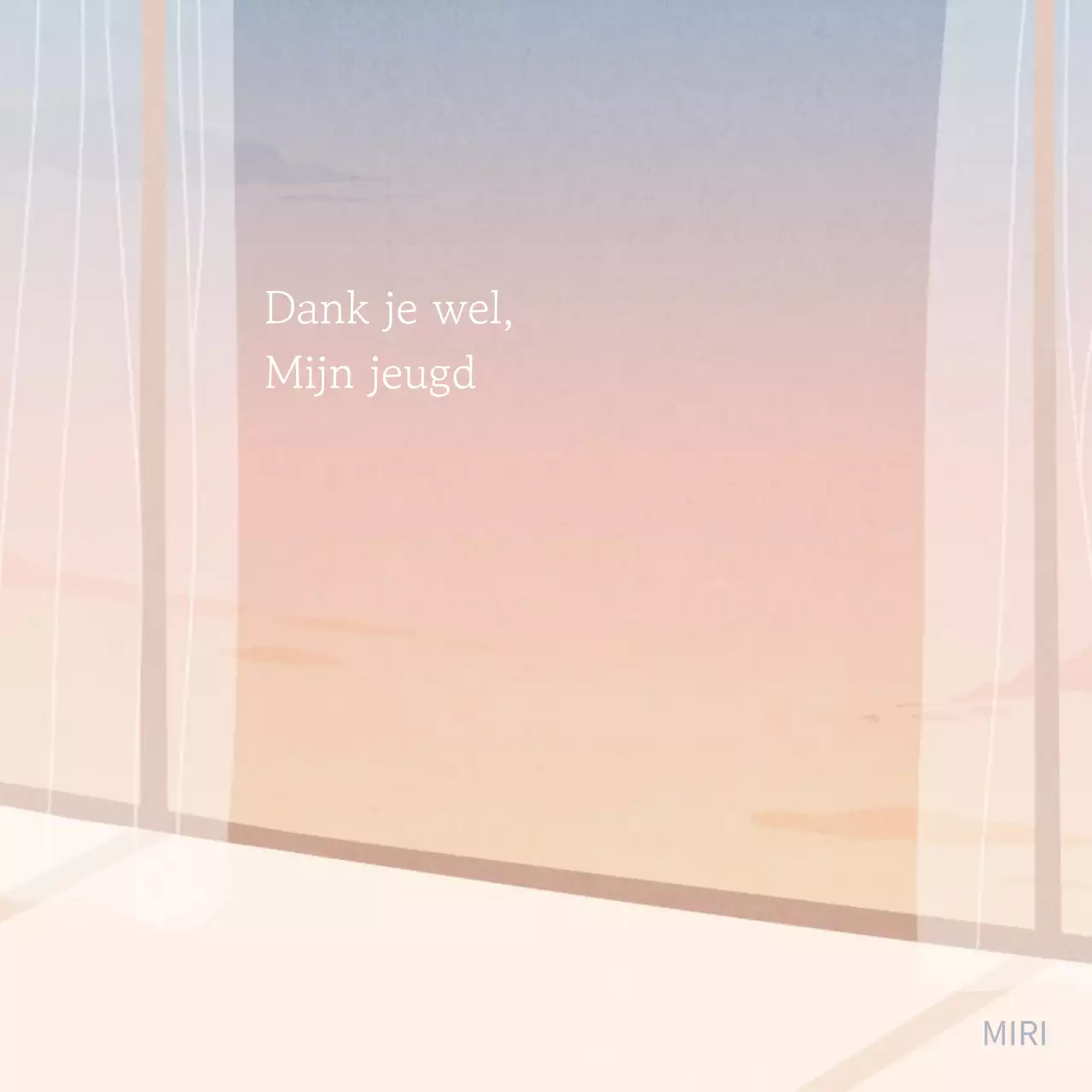 Een eenvoudige sentimentpost in oranje