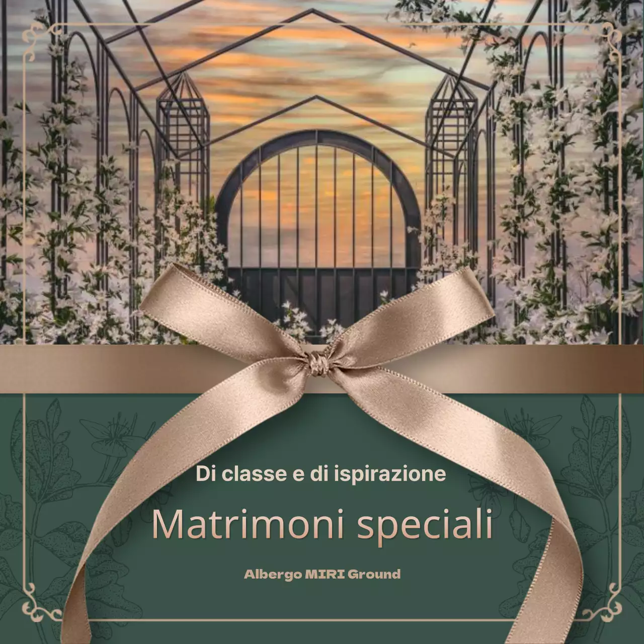 Promuovere fornitori di nozze ecologici e di alto livello