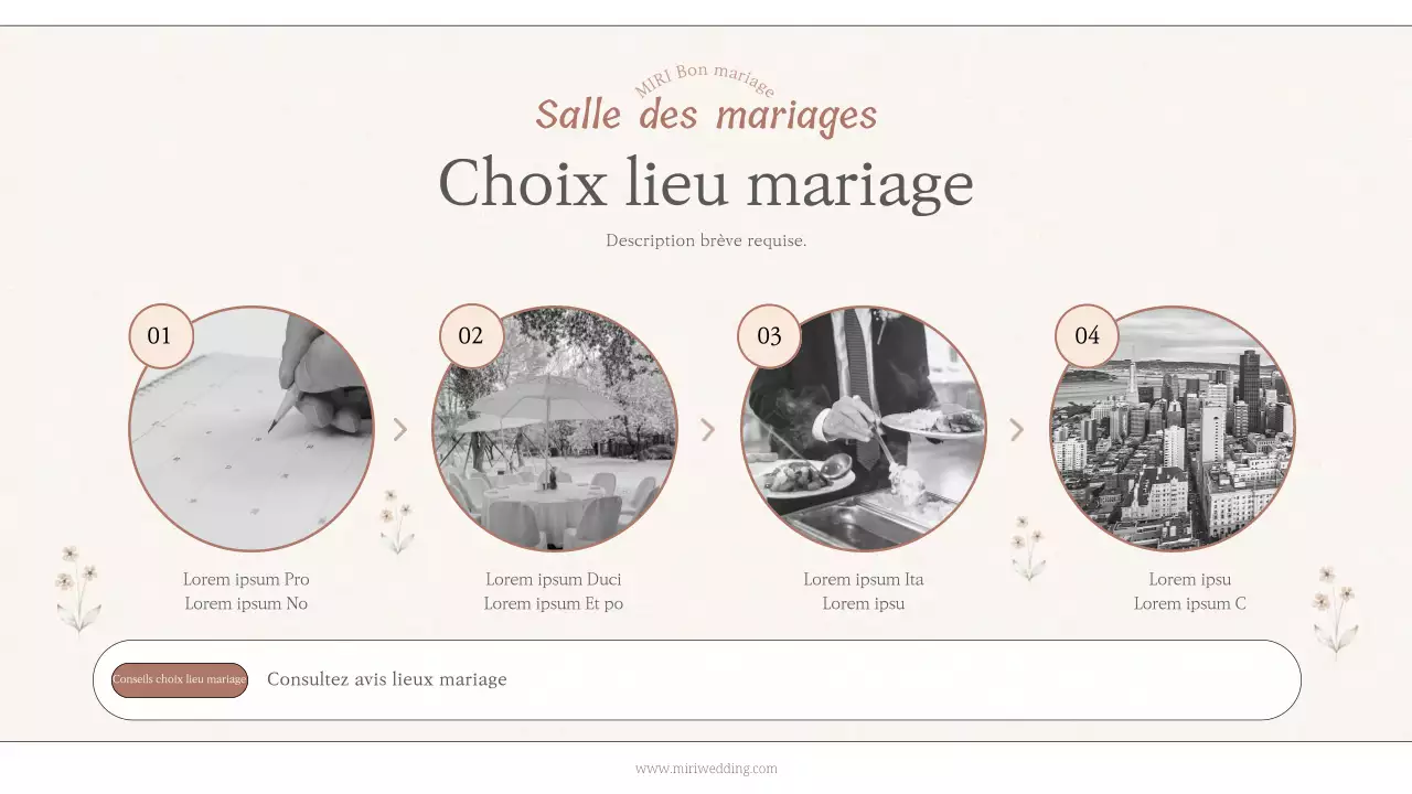 Un guide de l'organisateur de mariage minimaliste en jaune, noir et blanc