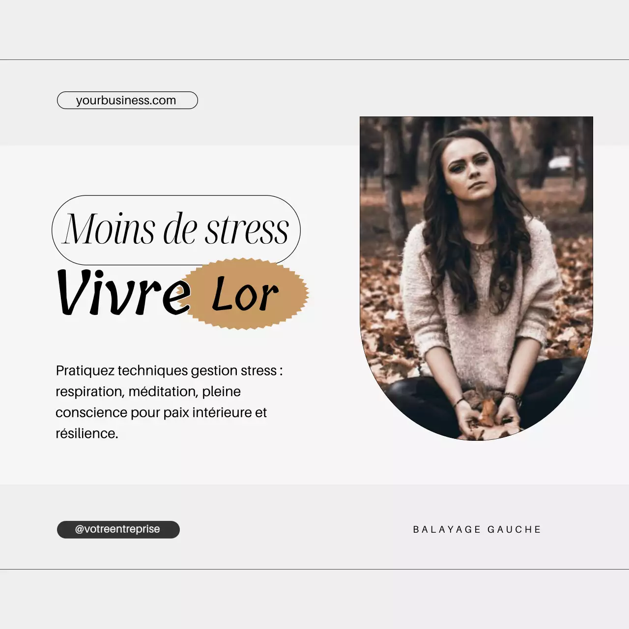 Gris Or Contenu minimal Conseils pour un mode de vie sain Carrousel de posts Instagram