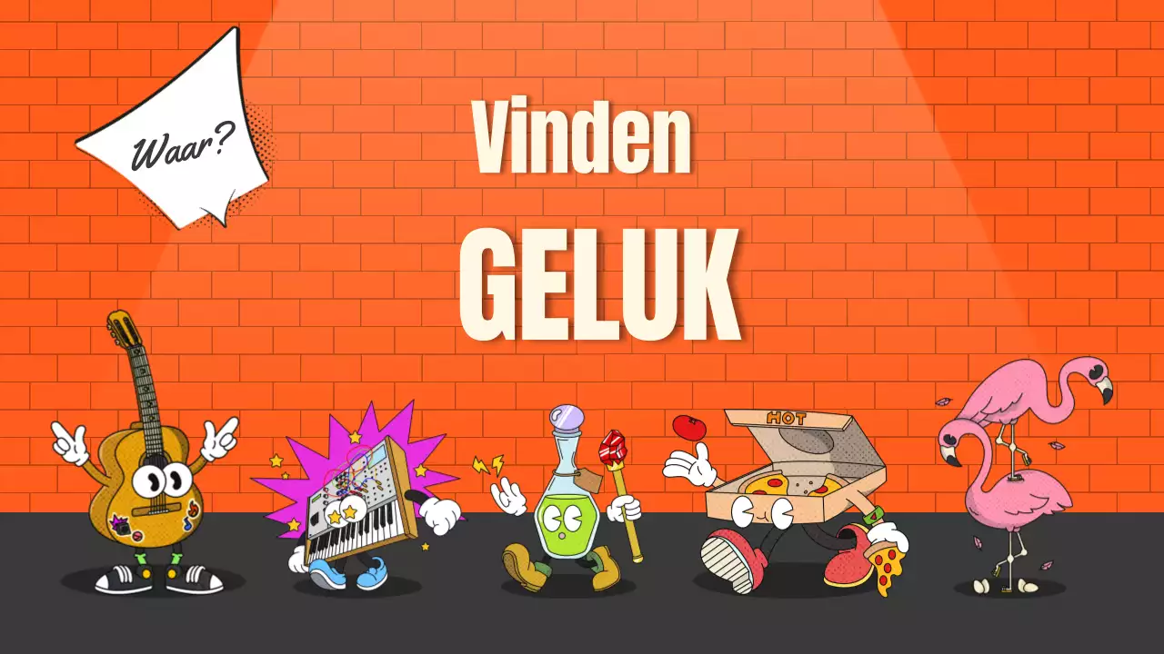 Een blauwe en oranje reis naar geluk