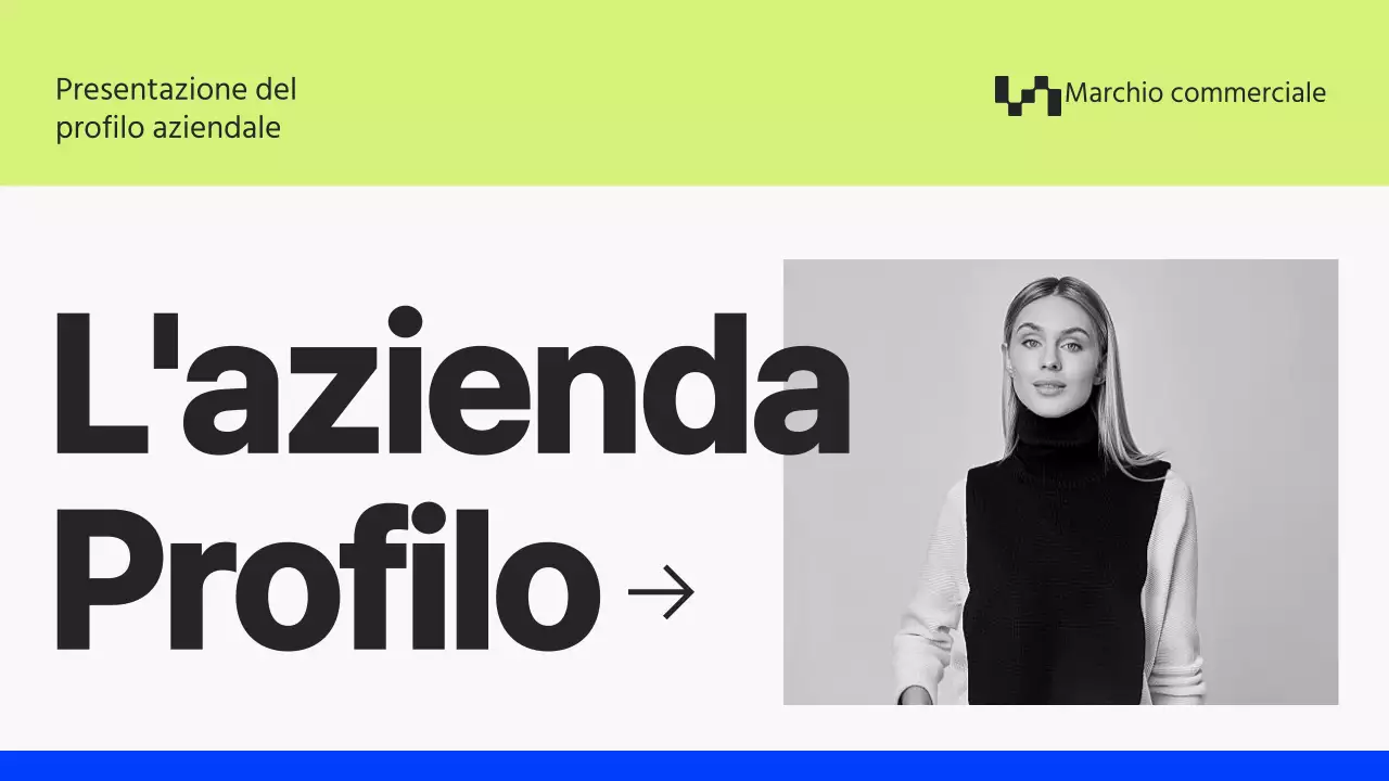 Profilo aziendale di Grey and Blue Minimal